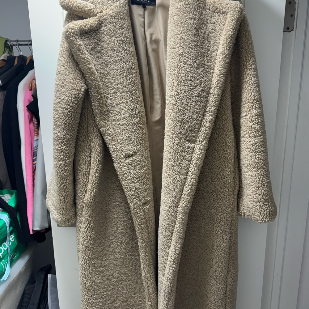 Zara Beige Teddy Jacket